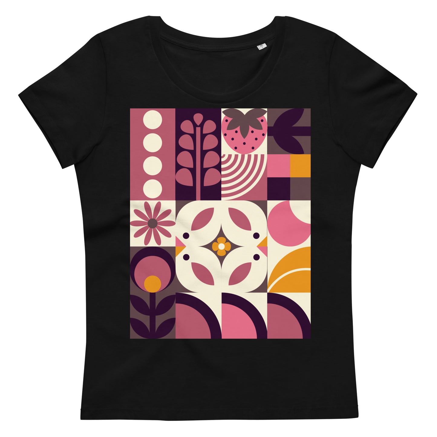 Spring Birds Bauhaus T-shirt - organic cotton - Women