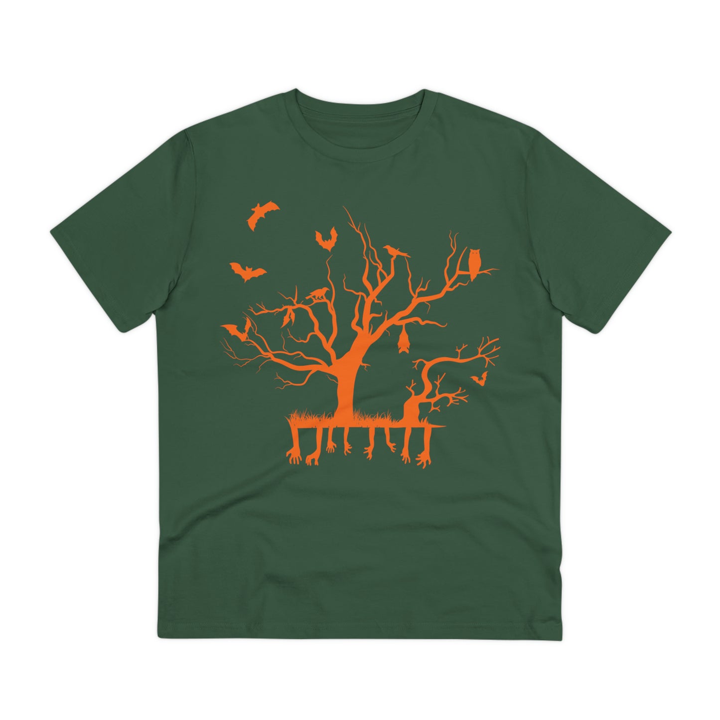 Halloween Zweig Orange Bio Creator T-Shirt - Unisex