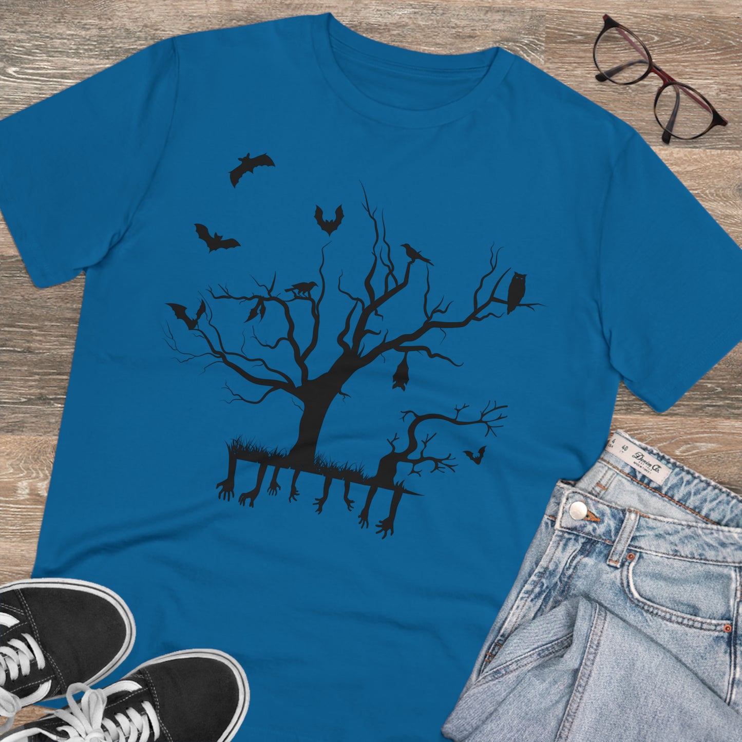 T-shirt Créateur Organique Branche d'Halloween - Unisexe