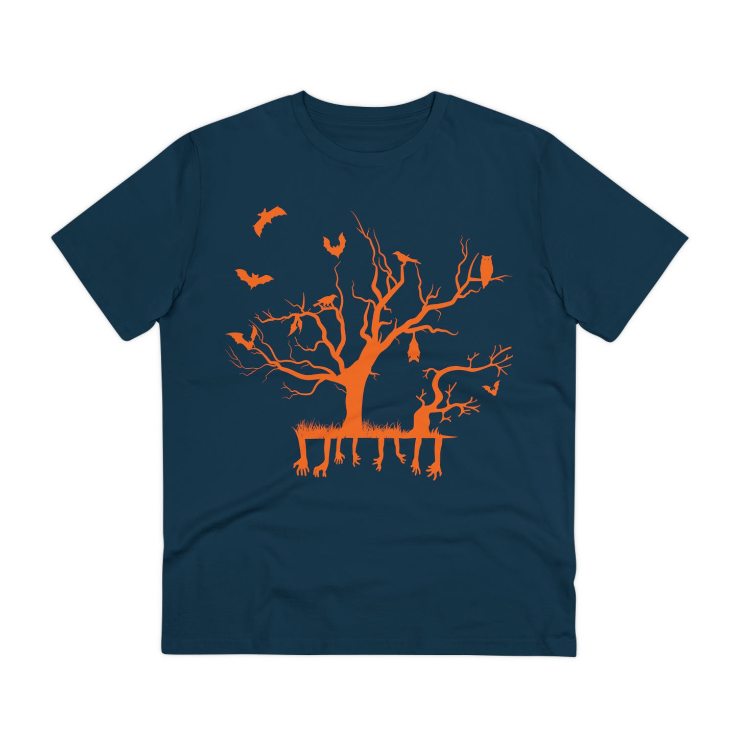 Halloween Branch Orange Organic Creator T-shirt - Unisex