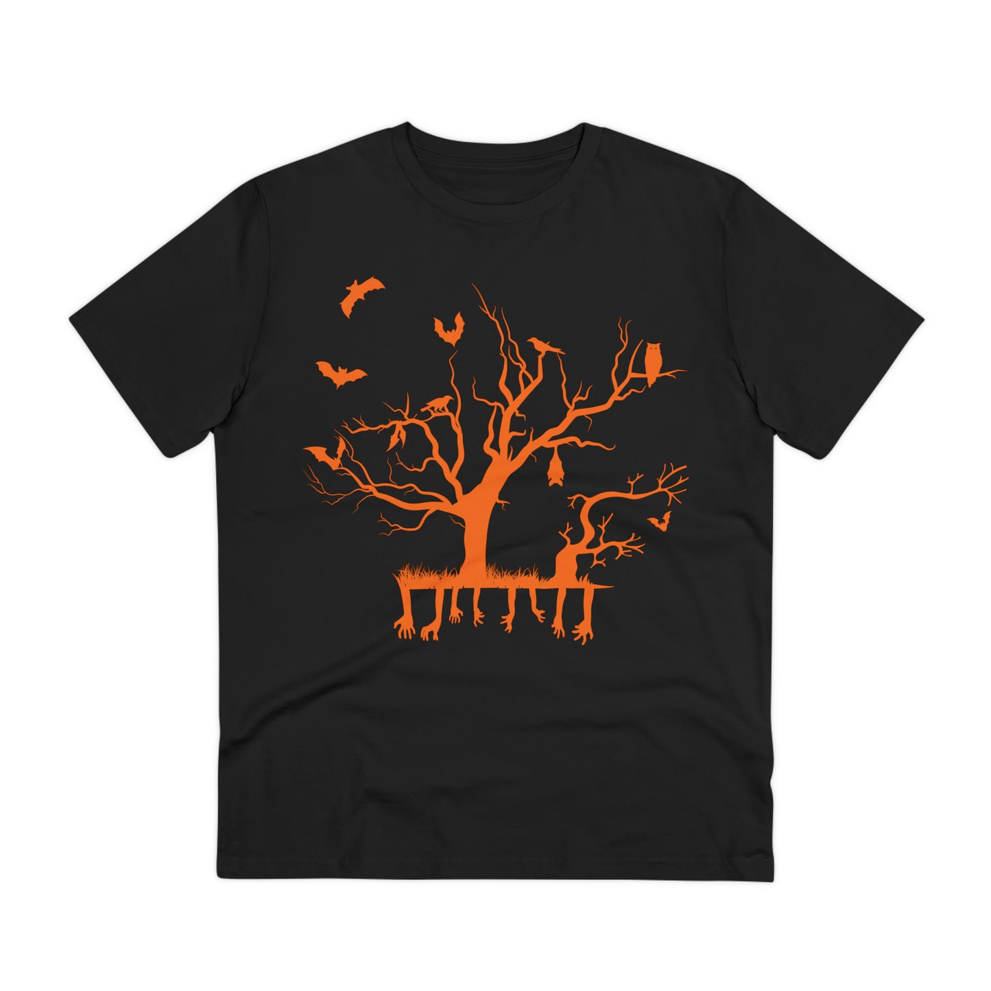 Halloween Branch Orange Organic Creator T-shirt - Unisex