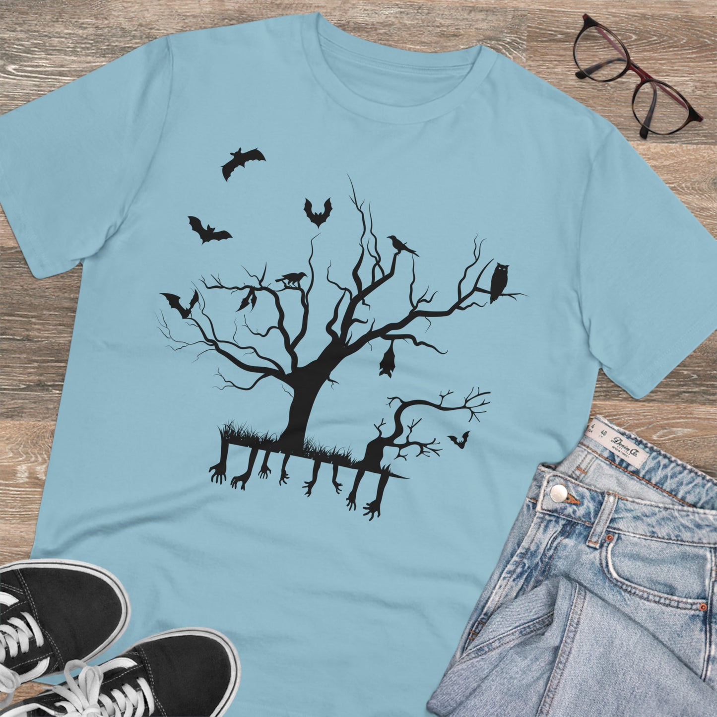 T-shirt Créateur Organique Branche d'Halloween - Unisexe