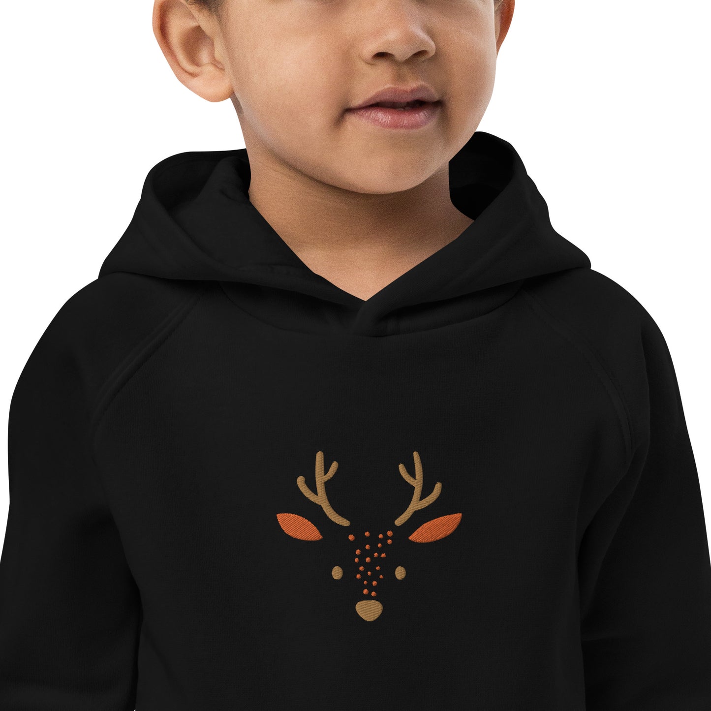 Deer 2 Kids Öko Hoodie mit süßen Tieren, Bio-Baumwollpullover für Kinder, Geschenkidee für Kinder, weicher Hoodie für Kinder zu Weihnachten