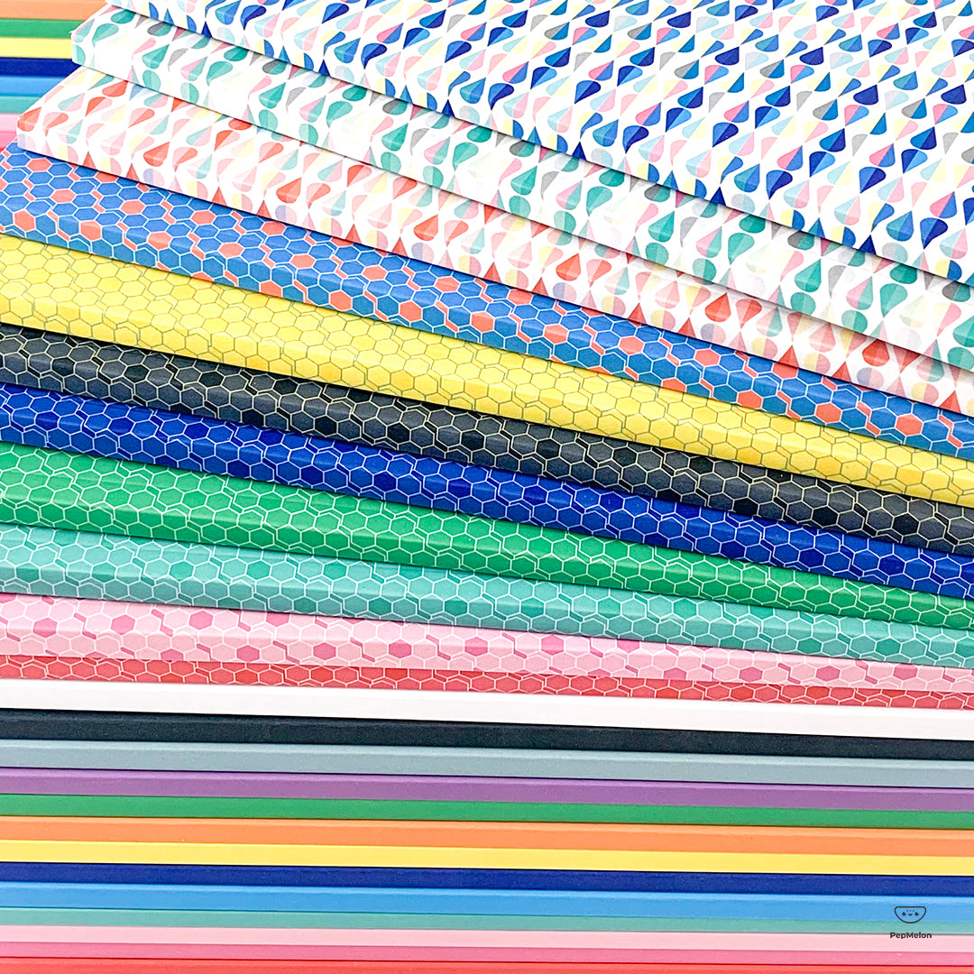 Cuaderno punteado, 108 páginas, cubierta suave al tacto, bloc A4/A5/A5, patrón de mosaico y caída de 24 colores, negro, azul, rojo, verde, morado